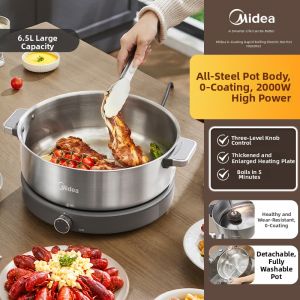 Midea | electric cooking Zero Coating Multi-function Detachable Electric Hot Pot