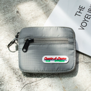 New 2025 City Beach Nylon Coin Purse Small Sporty Waterproof Fabric Keychain Bag Compact Modern Simple Design Creative Gift