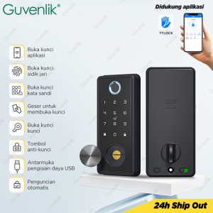 TTLOCK Digital Lock Fully Automatic Fingerprint Smart Door Lock Kunci Pintu Kamar without Handle Smart Home Password Kunci Pintu