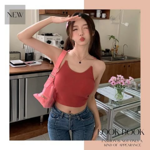 LKfashion ราคาพิเศษ เสื้อกล้ามสายเดียว สีพื้น คอยู ทรงสวย แบบรัดรูป เนื้อผ้านิ่มเด้ง สวมใส่สบาย ไม่ร้อน ดีไซน์มาใหม่สุดเก๋ เป็นเสื้อที่ เหมาะกับอากาศบ้านเราสุดๆ