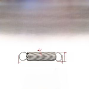 304 Stainless Steel Small Tension Spring Tension Spring with Hook Tension Spring Wire Diameter 0.3/0.5/0.6/0.8mm