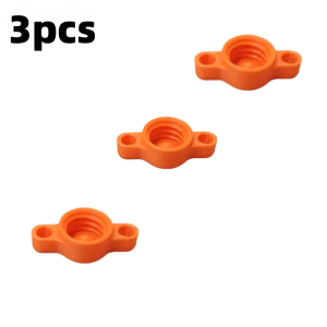 3PCS Orange Glass Glue Caps - Durable Plastic Sealing Caps for Standard Glue Bottles Portable Decoration Tools