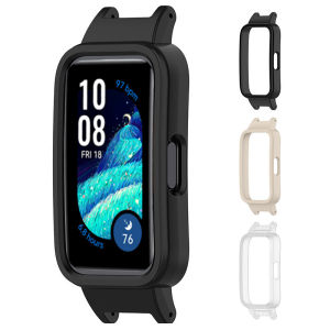 Hollow Case for Huawei Band 10 Huawei Band 9 8 Smartwatch Accessories 12mm 14mm All-Around Hard PC Bumper Frame Shell Cover for Huawei Band 8 9 Cases