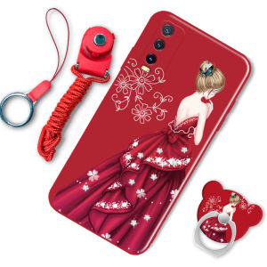 Vivo V2036A Y30 Standard Edition Silicone Phone Case Womens New Style Mens Personality Trendy Full Edge Protection Anti-Fall Cartoon Popular Couples