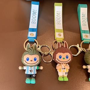 keychain labubu edisi bola gantungan kunci rumah gantungan tas keychain motor keychain mobil gantungan lucu dan unik