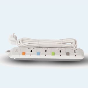 Ổ cắm điện nối dài comet CESG2403 dây dài 3m 4 ổ cắm đa năng chất liệu nhựa ABS cao cấp và chống rò rỉ điện