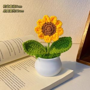 Quà Tặng Sinh Nhật Ngày Quốc Tế Thiếu Nhi 6/1 Hoa Hướng Dương Dệt Thủ Công Bông Hoa Vĩnh Cửu Trang Trí Bàn Ngày Nhà Giáo Quốc Gia