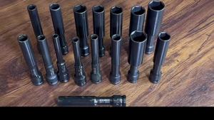 ชุดลูกบล็อก ยาว ชุดบล็อก ชูนิชั่น 81012mm Hex Shank 1/2 4หุน