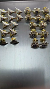 Rank for Shoulder Board (AFP) molder type brass materials plated silver