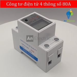 Công tơ điện tử 4 thông số 80A / AC230V LWCD-BQ – Giải pháp đo lường điện năng tiêu thụ hiệu quả cho hệ thống điện 1 pha