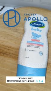 CETAPHIL BABY MOISTURISING BATH WASH 230ML SABUN MANDI HIPOALERGENIK