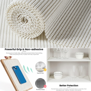 Silicone Non-Slip Mat For Seat Cushion Cups Plates Bowls Drawer Cabinet  Kitchen Shelf Liner Net Mat Bathroom PVC Anti-Slip Mats