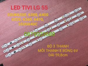LED TIVI LG 55UK6200 55UK6300 55UK6400 55UK6320 55UK6340 55UK6360 55UN7190PTA 55UU640C MỚI 100% BỘ 3 THANH