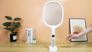 Vợt muỗi 2 trong 1 WD 991 siêu mạnh 1200mAh màn hình LED hiển thị dung lượng pin