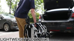 {SG} High quality intelligent electric wheelchair with strong power foldable all terrain electric wheelchair for convenient travel