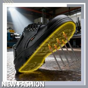 มีพื้นหนาทนทาน รองเท้าผู้ชายฤดูร้อน อ่อนนุ่มและปรับอากาศได้ดี ป้องกันวัตถุแหลมคมและกลิ่นกลิ่นอับ ใช้งานง่ายน้ำหนักเบา