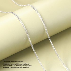999 Sterling Silver Necklace for Women without Pendants Replacement Bare Snake Bone Single Box Choker 925 Pure Silver Fine Clavicle Chain Accessories