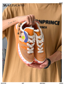 MAZZUCATO Mens Bread Shoes 2024 New Summer Breathable Cloth Face Comfortable Shark Low Help Retro Sports Casual Shoes