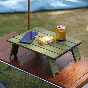 Outdoor Folding Table with Carry Bag Aluminum Alloy Coffee Table Computer Desk for Outdoor BBQ Camping Tent Picnic