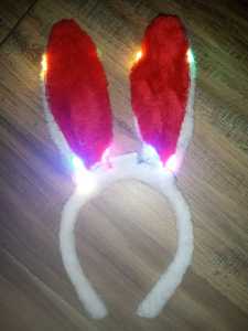 bando led kelinci bando lampu Aneka warna bando bulu