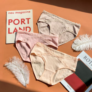 Comfortable High Waist Cotton Lace Underwear for Pregnant Women ZMA Maternity Briefs Suitable for Early And Late Pregnancy