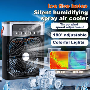 New ⚡ Humidifier spray fan Desktop fan Colorful lights