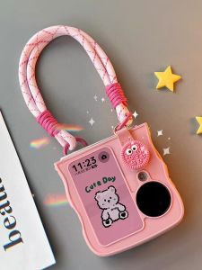 Oppo Find N3 Flip Pink Cookie Silicone Case Foldable Screen Ultra-Thin Full Cover Big Wave Soft Shell Cute Handheld Creative Ins Shell