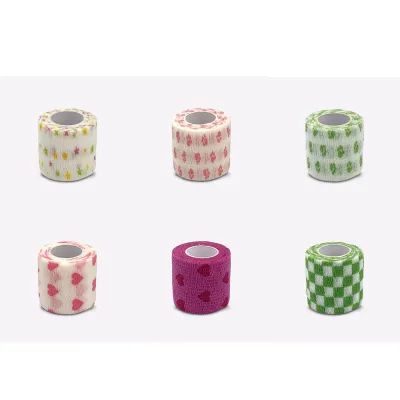 1/6/12pcs Colorful Athletic Wrap Tape Self Adhesive Elastic Bandage Elastoplast Sports Protector Knee Finger Ankle Palm Shoulder