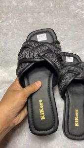 Sandal Tali Wanita Flat Teplek Kekinian Trending 2025