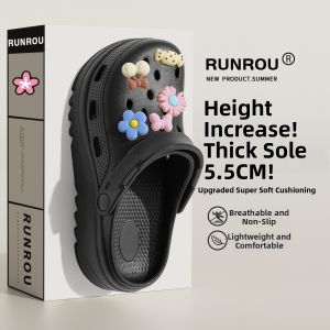 Anti-slip Odor-resistant Hole Shoes EVA Thick Sole