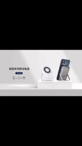 [Tiêu Chuẩn 3C]Pin Sạc dự phòng không dây WIWU ELITE POWER BANK 3IN1 WI-P018 10000mAh kiêm giá đỡ điện thoại cho Smart phone 15 / 16  Pro Max