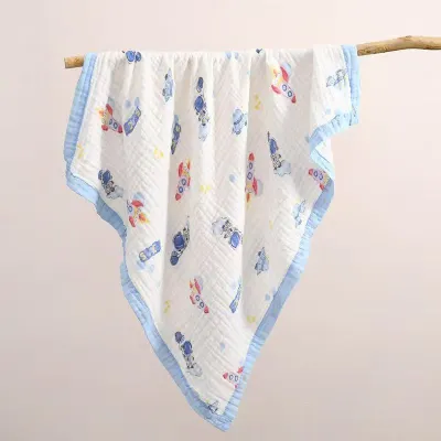 XIANWANFAN | Infant Toddler Cotton A Class Multi-use Blanket 6 Layers