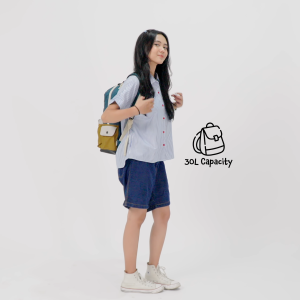 Artch - Back To School Petrol Coklat - Backpack Ransel Tas Punggung