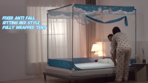 Nearra Mosquito Net WithDust Cover For Home Curtains Foldable Curtains Reverse Mosquito Tent Zipper Mosquito Net