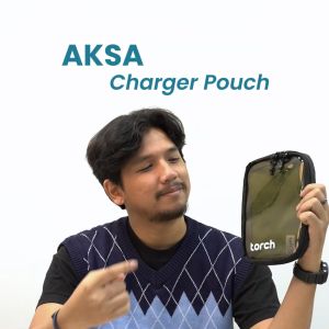Torch Aksa 2in1 Pouch Organizer Bag Multifungsi Mini Travel Bag - Black