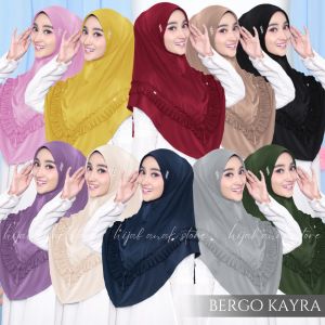 Hijab Instan Kayra Kekinian Terbaru 2021 / Hijab Instan Jersey / Hijab Instan Bergo Pet / Jilbab Instan Dewasa Ibu Ibu / Kerudung Instan Terbaru Kekinian