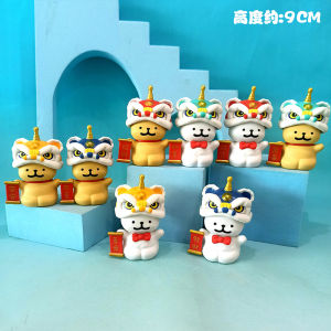 Cute Cartoon Dog Figure Collectible Doll Girl Gift Car Decorations PVC Injection Moulding Process Desktop Decorations