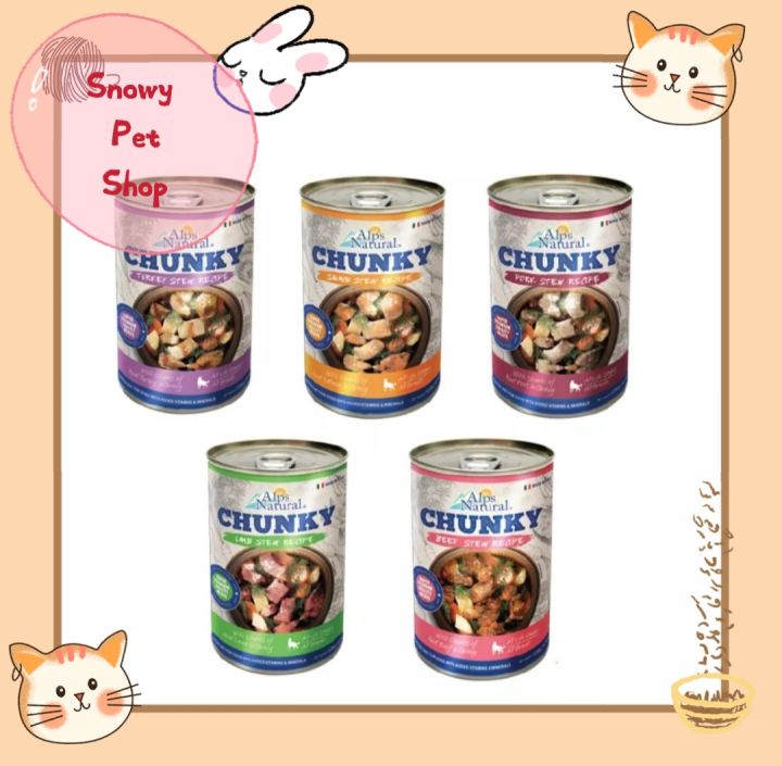 Alps Natural Chunky Stew Dog Canned Food 415g Dog Wet Food Can Food