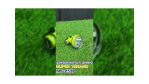Senter Kepala Selam 80W Mitsuyama MS-253P | Headlamp Diving Cahaya Putih Super Terang Recharger TYPE-C Tahan Hingga 12 Jam | Senter Selam CAS Super Terang Kedalaman 30Meter Waterproof