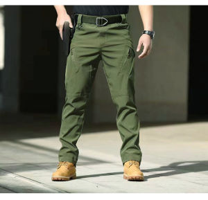 ผู้ชายฤดูใบไม้ร่วงฤดูใบไม้ร่วงยุทธวิธี Camping กางเกงเดินป่าเดินป่าปลาปีนเขา Softshell ด่วนแห้งกางเกงกีฬา 6 กระเป๋า