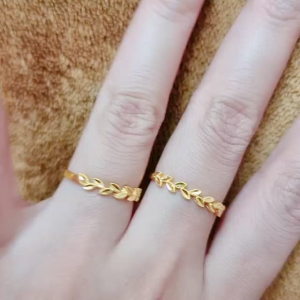 JIN JING CINCIN DAUN SIZE 12-19 EMAS 916 TULEN 1.46G-1.65G