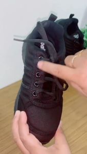 PALLAS JAZZ 3060170BK/Kasut Hitam Sekolah Menengah/BLACK LACE LO CUT SCHOOL SHOE