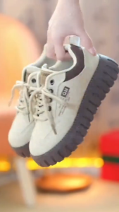 Giày Sneaker Nữ Đế Răng Cưa – Đế Dày Tăng Chiều Cao – Êm Nhẹ Dễ Phối – Phong Cách Hàn Quốc D017