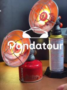 Máy Sưởi Gas Mini Pandatour Thiết Bị Sưởi Di Động Ngoài Trời Dùng Gas Butan Cho Lều Cắm Trại Mùa Đông Kèm Giá Đỡ Bình Gas - Chất Liệu Thép Không Gỉ