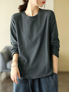 Export Export Tail Goods French Single Inner Bottoming Shirt Women Spring & Fall Plus Size Long Sleeves T-Shirt Women Fat Girl Top