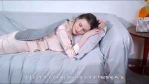 MONQIQI แผ่นให้ความร้อนไฟฟ้า แผ่นประคบร้อนไฟฟ้า แผ่นร้อนไฟฟ้า สำหรับผ่อนคลายกล้ามเนื้อตะคริว-60*30CM จับเวลา 9 อุณหภูมิ  แผ่นรองทำความร้อนนุ่มพิเศษปิดอัตโนมัติแผ่นปรับอุณหภูมิได้