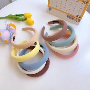 Bando Kain Tebal Wanita Korea: Headband Cloud Polos Lembut