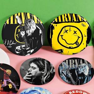 Classic Band N-Nirvana Tinplate Soft Button Pin Brooch Metal Badge Custom Jewelry Accessories Hat Bag Lapel