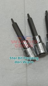 WIPRO Mata Socket Star Bit T55 x DR 1/2\" / Kunci L Bintang Panjang
