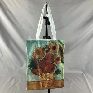Summer Canvas Shopping Bag Artistic Forest System Student Bag Unique Design Single Shoulder Bag Oil Painting  Style Bag